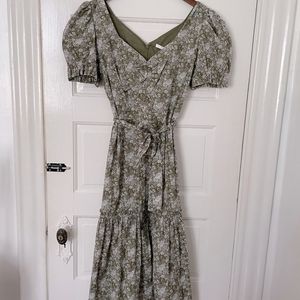 NWT Antonio Melani Liberty London Anna Olive Dress, size 12